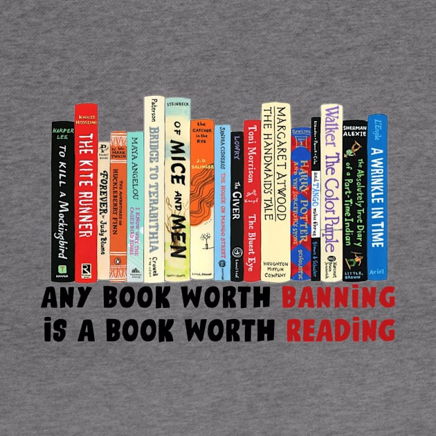 I'm With The Banned, Banned Books shirt, Any Book Worth Banning worth reading by aesthetice1